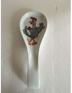 Repose cuillère " Poule" - Porcelaine en Vendée
