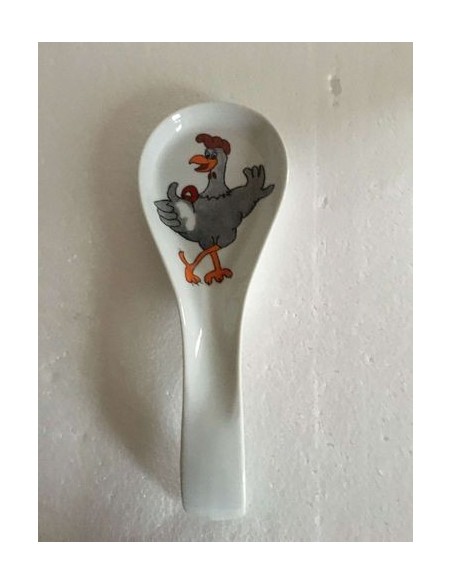 Repose cuillère " Poule" - Porcelaine en Vendée
