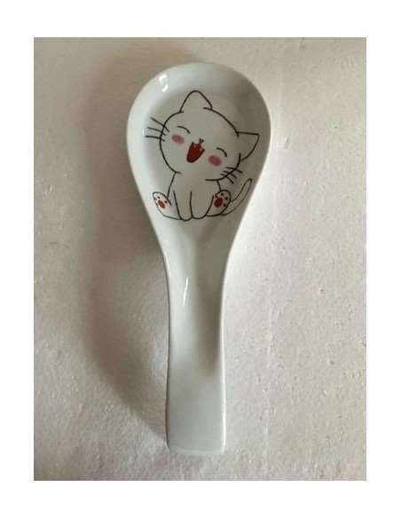 Repose cuillère "Chat" - Porcelaine en Vendée