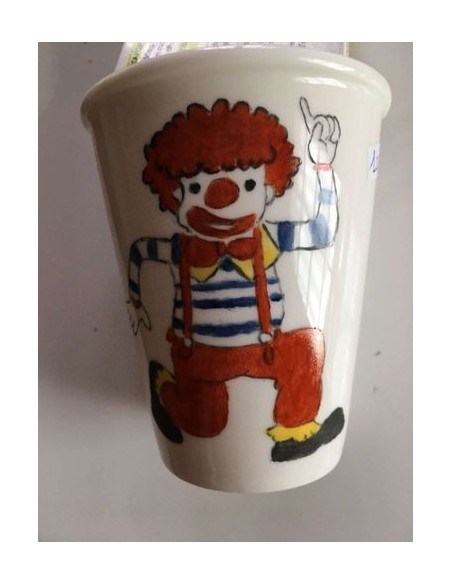 Verre clown 2 - Porcelaine en Vendée