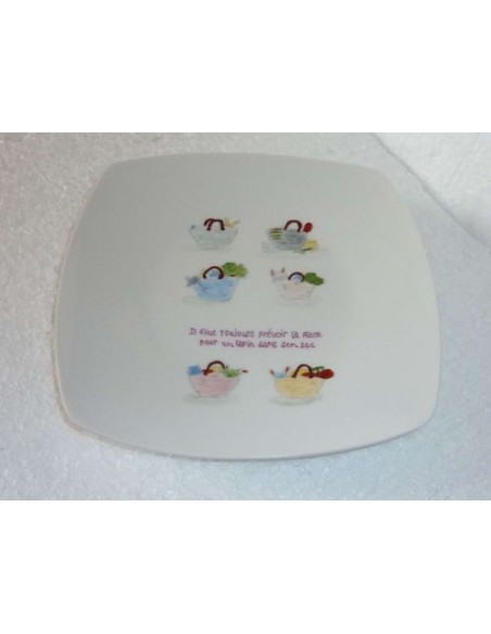Assiettes à dessert : les lapins