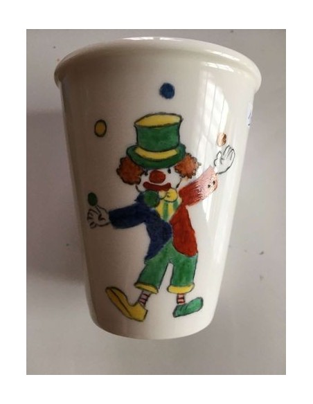Verre clown 1 - Porcelaine en Vendée