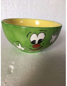Bol céréales jaune et vert - Porcelaine en Vendée