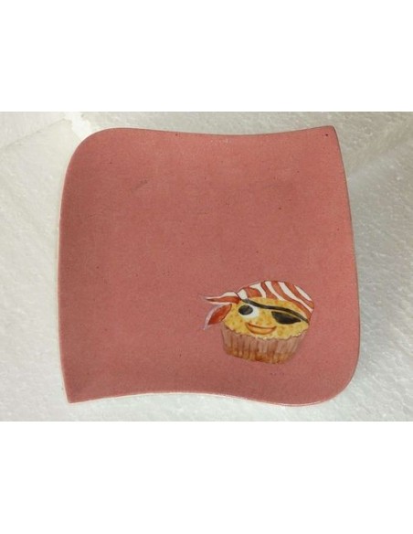 Assiette plate en porcelaine cadeau  d'anniversaire pour enfants le pirate - Porcelaine en Vendée