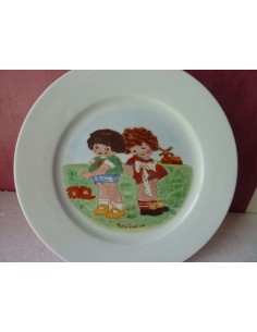 Assiette à dessert modèle ancien Hésitation - Porcelaine en Vendée