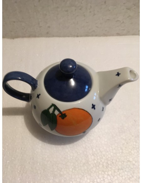 Théière égoïste les oranges - Porecelaine en Vendée
