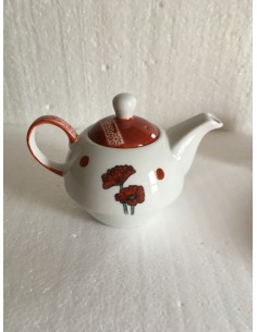 Théière égoïste les coquelicots - Porcelaine en Vendée 2