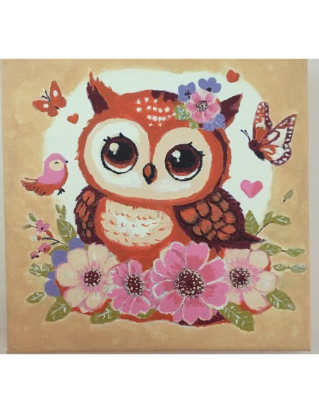 Toile unique la chouette dans une chambre d'enfant