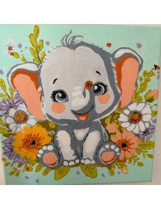 Toile unique l'éléphant