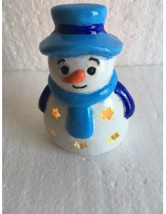 Bonhomme de neige bleu