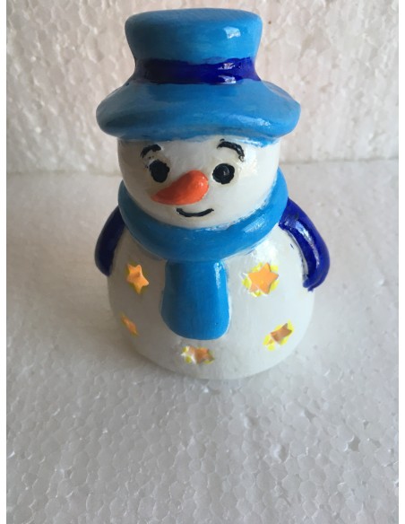 Bonhomme de neige bleu
