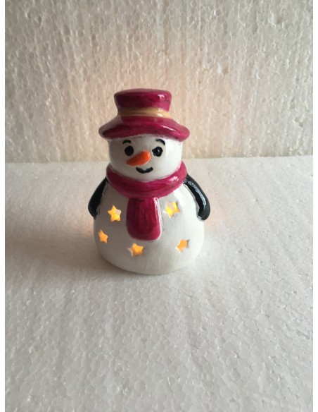 Bonhomme de neige rouge