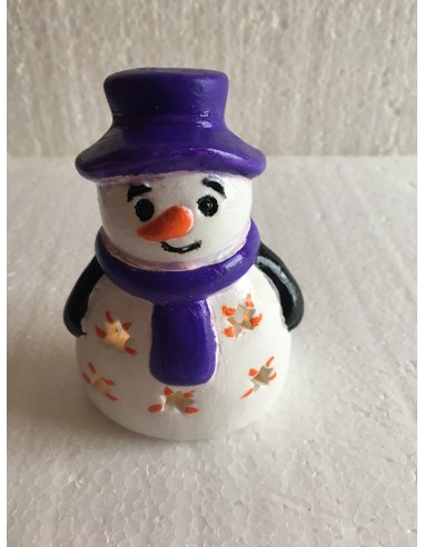 Bonhomme de neige violet