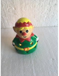 Le lutin à la couronne  rouge et cheveux jaunes