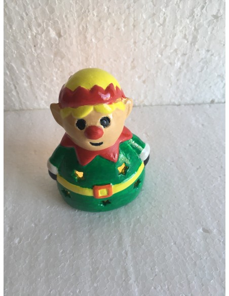 Le lutin à la couronne  rouge et cheveux jaunes