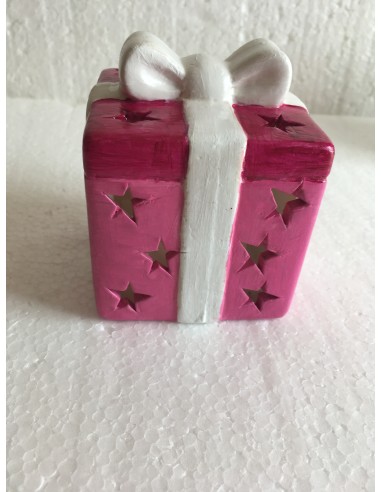 Le cadeau rose illuminé