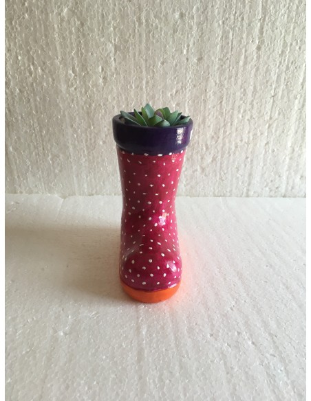 Botte en céramique rose