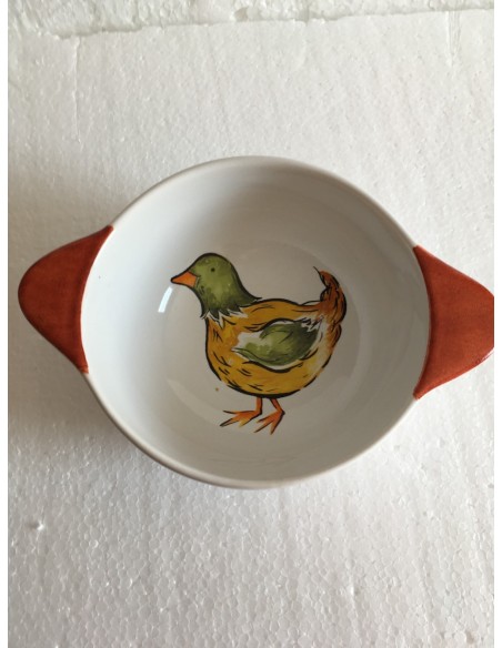 Bol à oreilles faïence Canard- Porcelaine en Vendée