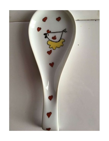 Repose cuillère Poule - Porcelaine en Vendée