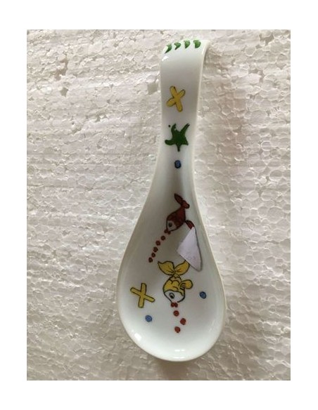 Repose cuillère poissons - Porcelaine en Vendée