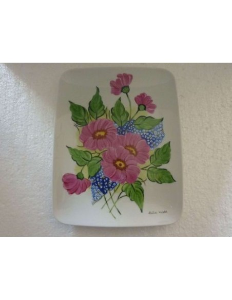 Grand Plat "Les fleurs" - Porcelaine en Vendée