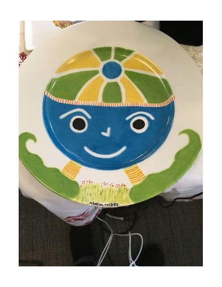 Assiette de Noel Bleu- Porcelaine en Vendée