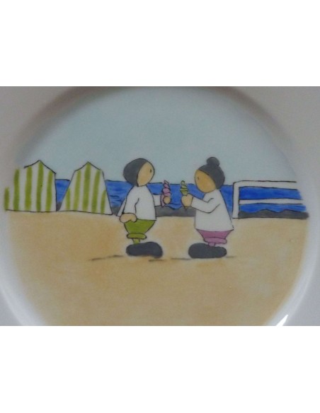 Assiette ronde pour enfants - Porcelaine en Vendée
