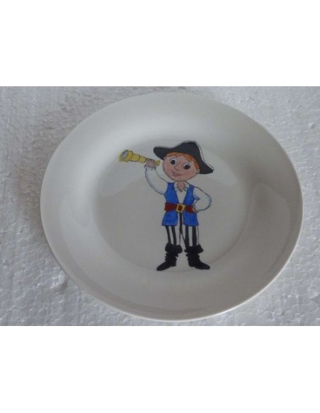 Assiette capitaine - Porcelaine en Vendée