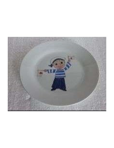 Assiette petit marin - Porcelaine en Vendée