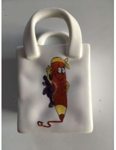 Vase panier 6 - Porcelaine en Vendée