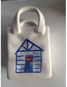 Vase panier 3 - Porcelaine en Vendée