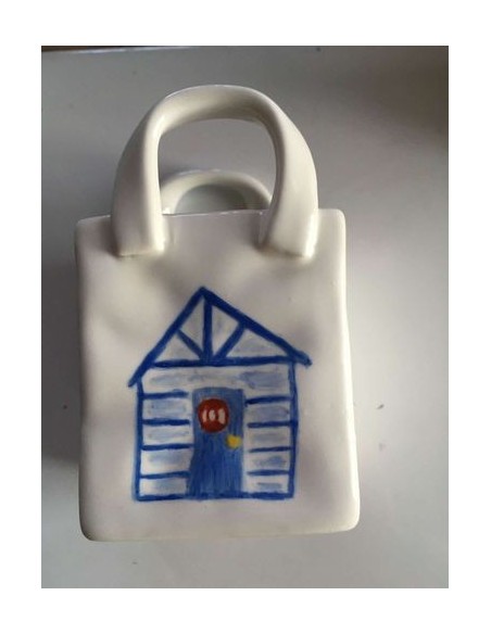 Vase panier 3 - Porcelaine en Vendée