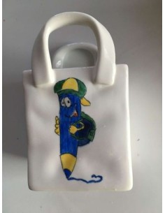 Vase panier 2 - Porcelaine en Vendée