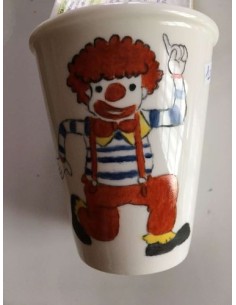 Verre clown 2 - Porcelaine en Vendée