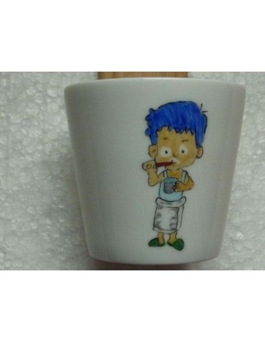 Verre à dents "petit garçon" - Porcelaine en Vendée