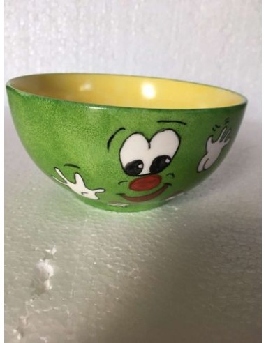 Bol céréales jaune et vert - Porcelaine en Vendée