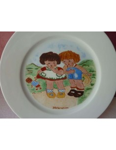 Assiette à dessert modèle ancien Déclaration - Porcelaine en Vendée