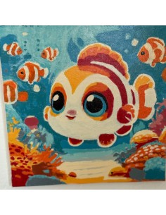 Toile unique le Poisson clown