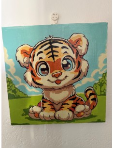 Toile unique le petit tigre