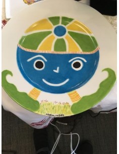 Assiette de Noel Bleu- Porcelaine en Vendée