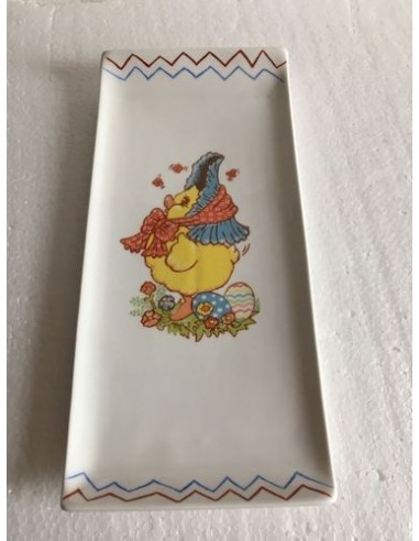 Plat long poule campagnarde - Porcelaine en Vendée