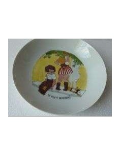 Assiette creuse à l'ancienne le fruit défendu - Porcelaine en Vendée