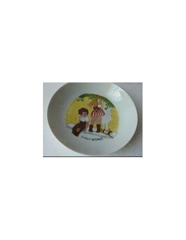 Assiette creuse à l'ancienne le fruit défendu - Porcelaine en Vendée