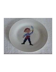 Assiette pirate - Porcelaine en Vendée